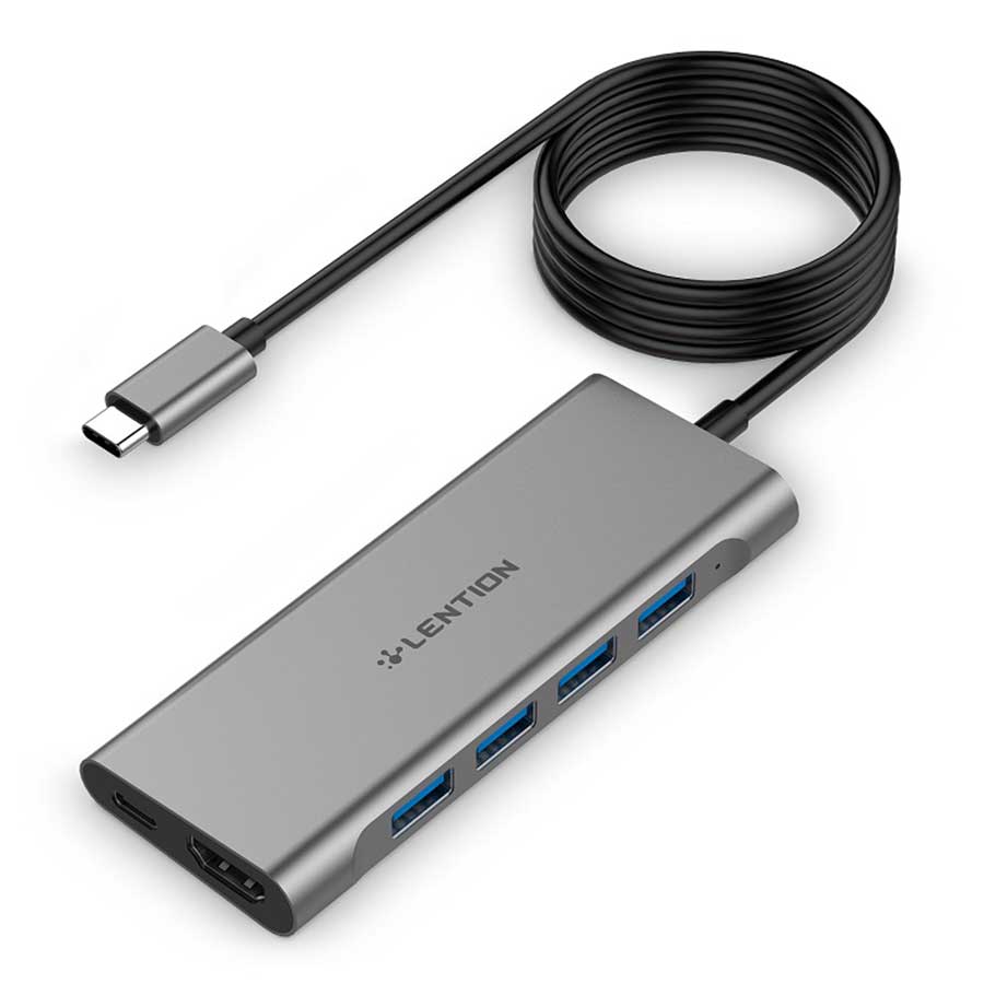 هاب و داک استیشن USB-C شش پورت لنشن مدل C35-1M