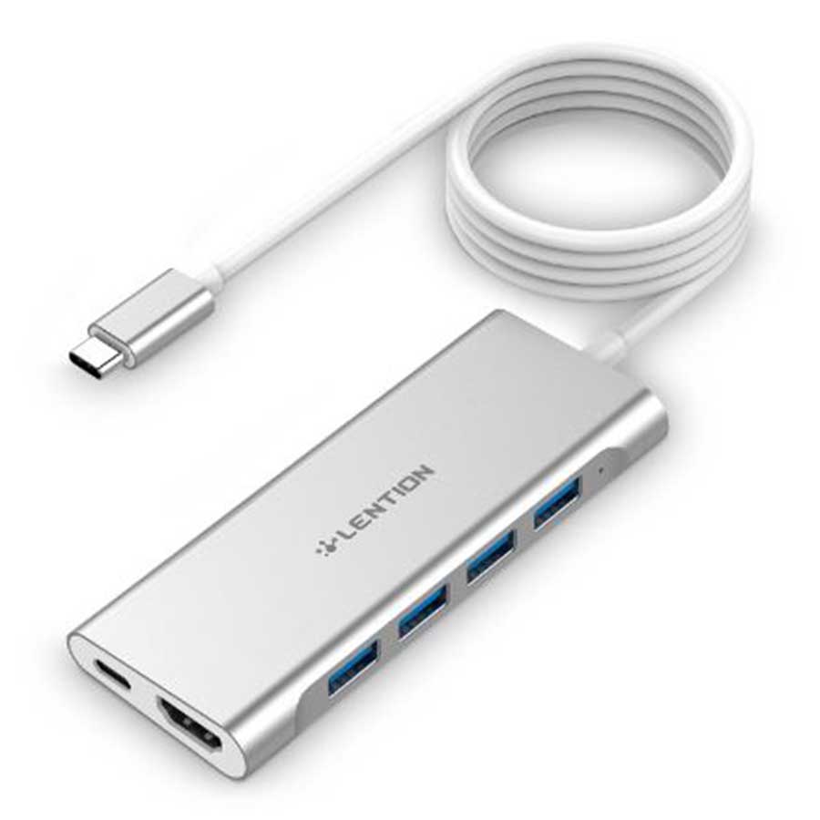 هاب و داک استیشن USB-C شش پورت لنشن مدل C35-1M