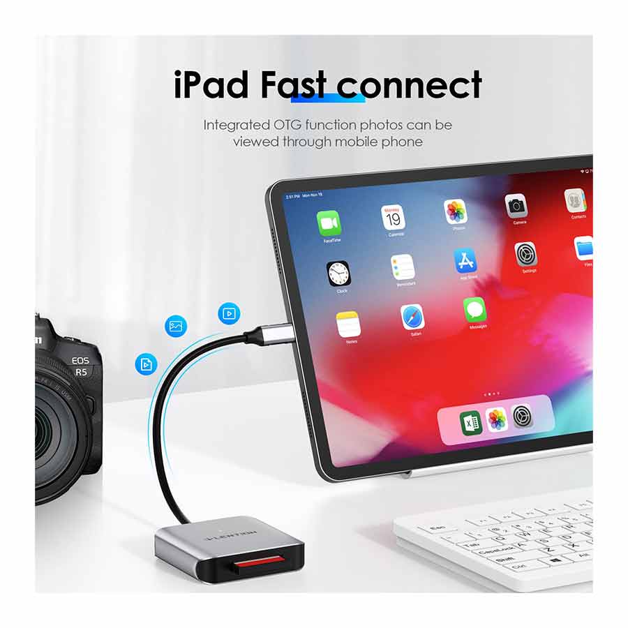 رم ریدر و کارت خوان USB-C لنشن مدل C9CR