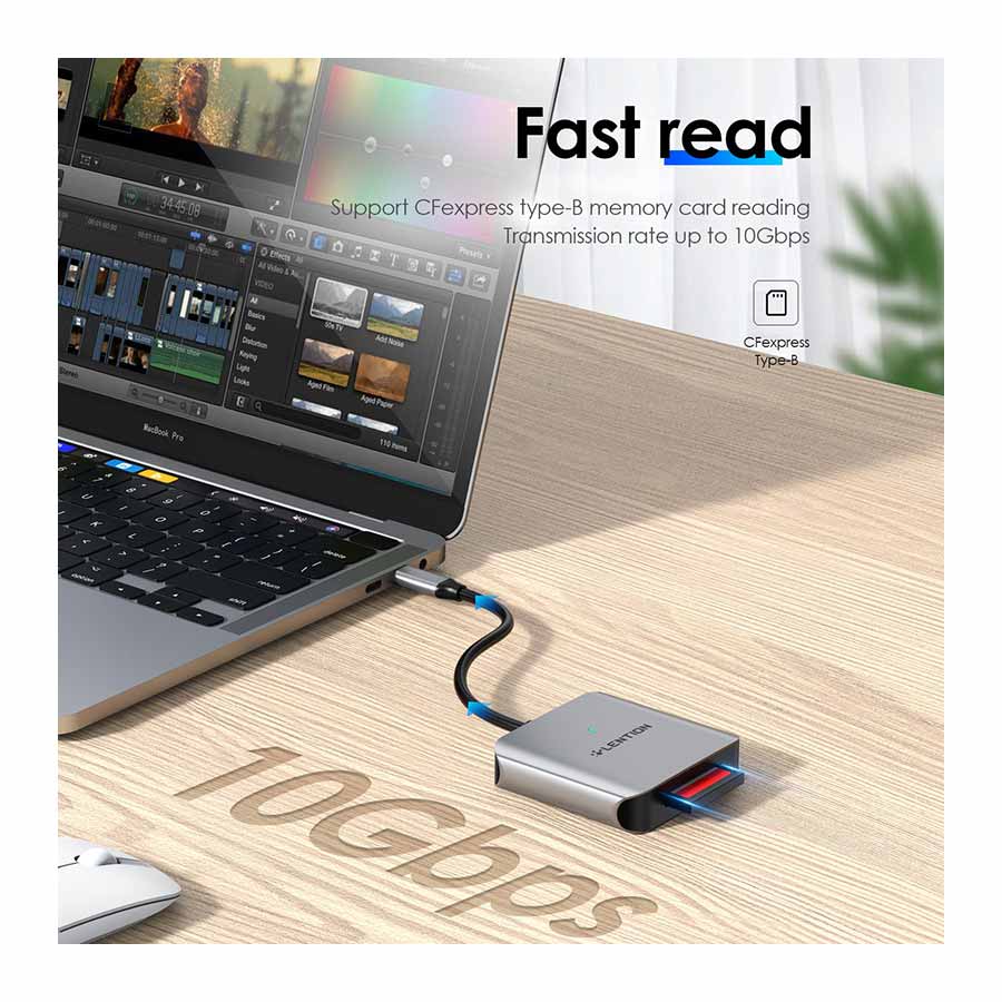 رم ریدر و کارت خوان USB-C لنشن مدل C9CR