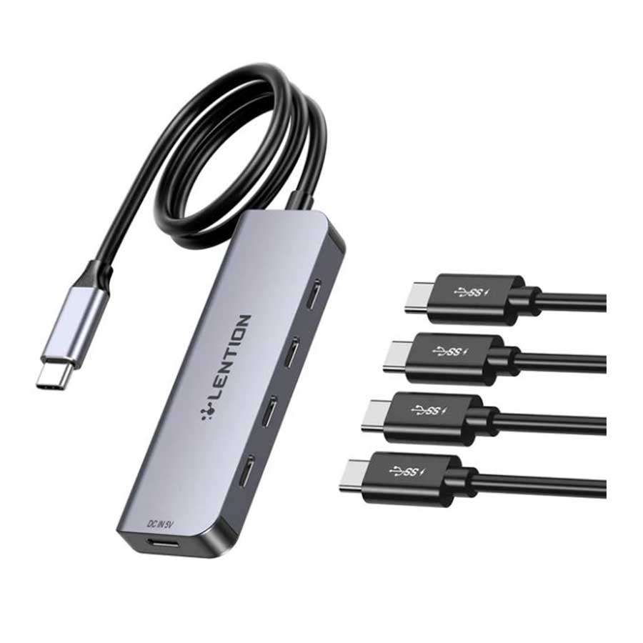 هاب و داک استیشن USB-C پنج پورت لنشن مدل CE31