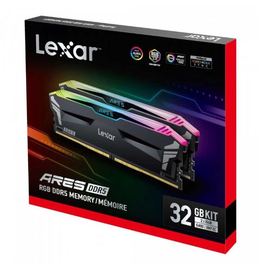 رم لکسار مدل Ares RGB 32GB Dual 6400Mhz CL32 DDR5