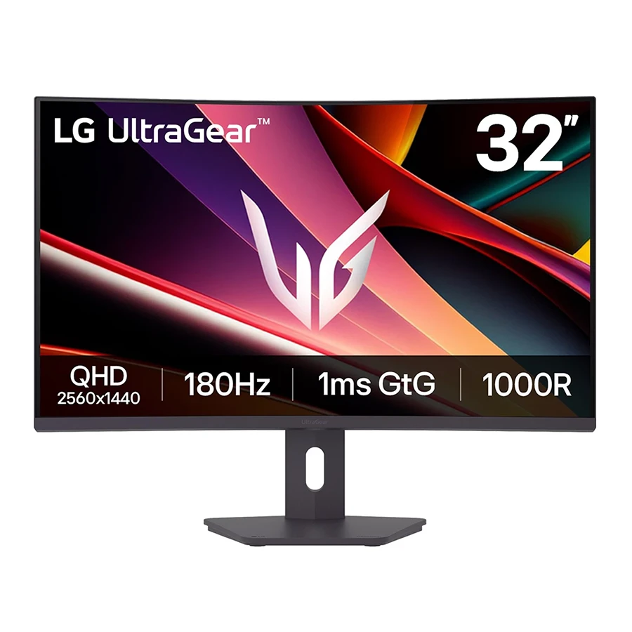 LG UltraGear 32G600A-B 32-Inch QHD 1ms 180Hz VA Curved Monitor مانیتور خمیده 32 اینچ ال جی