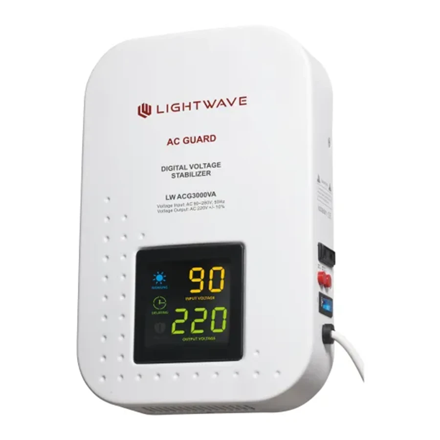 Lightwave LW-ACG3000VA 3000 Stabilizer استابلایزر لایت ویو توان 3000 ولت بر آمپر