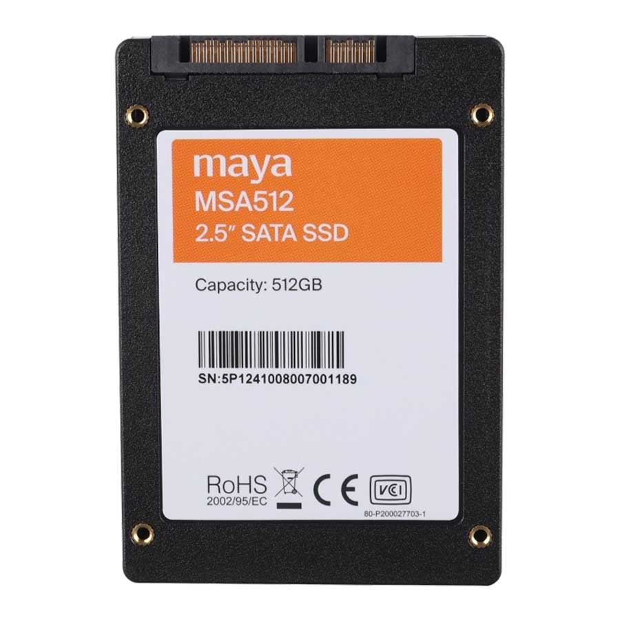 اس اس دی 512 گیگابایت 2.5 اینچ SATA مایا مدل MSA512