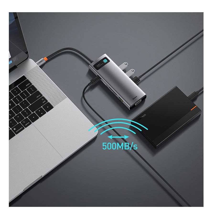 هاب USB-C نه پورت باسئوس