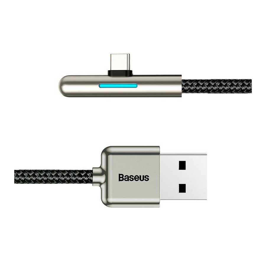 کابل تبدیل 2 متری USB به USB-C باسئوس مدل Mobile Game Elbow CAT7C-C01