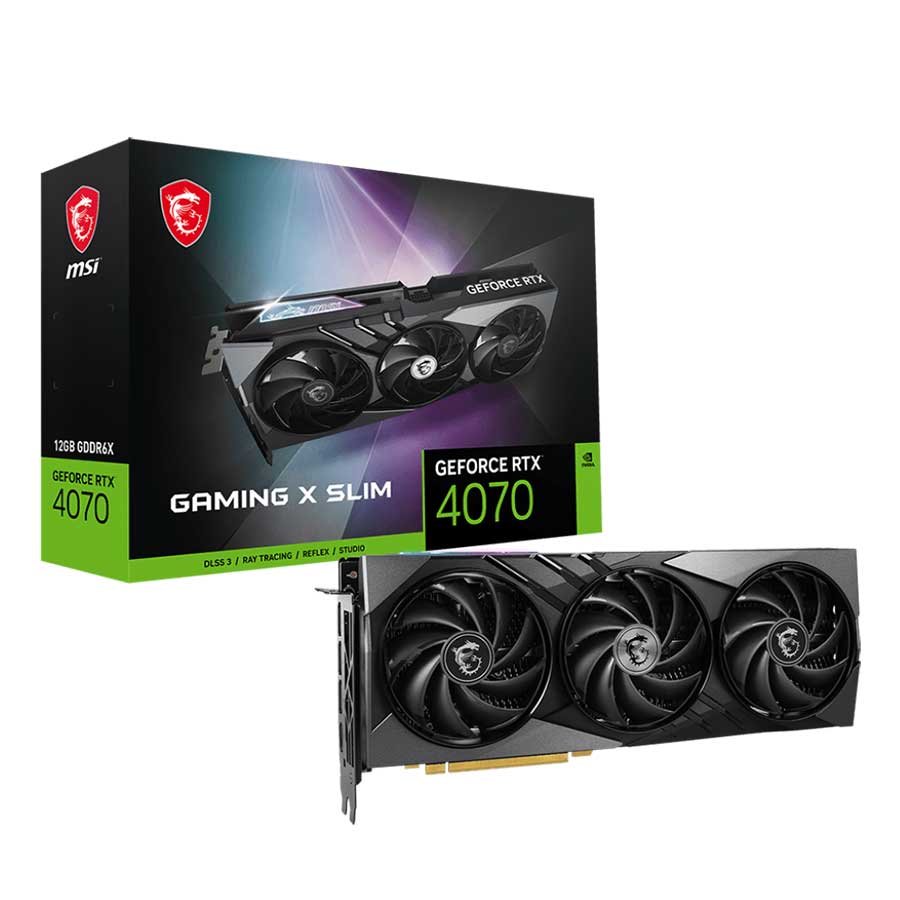 کارت گرافیک ام اس آی GeForce RTX 4070 GAMING X SLIM 12G GDDR6X