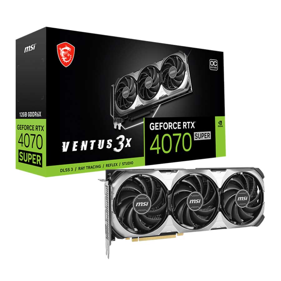 کارت گرافیک ام اس آی مدل GeForce RTX 4070 Super 12G Ventus 3X OC