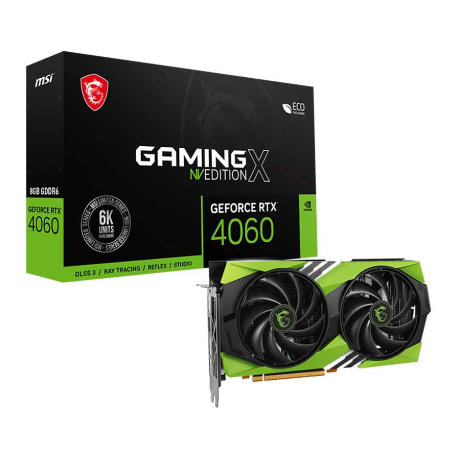 کارت گرافیک ام اس آی مدل GeForce RTX 4060 GAMING X NV EDITION 8G GDDR6