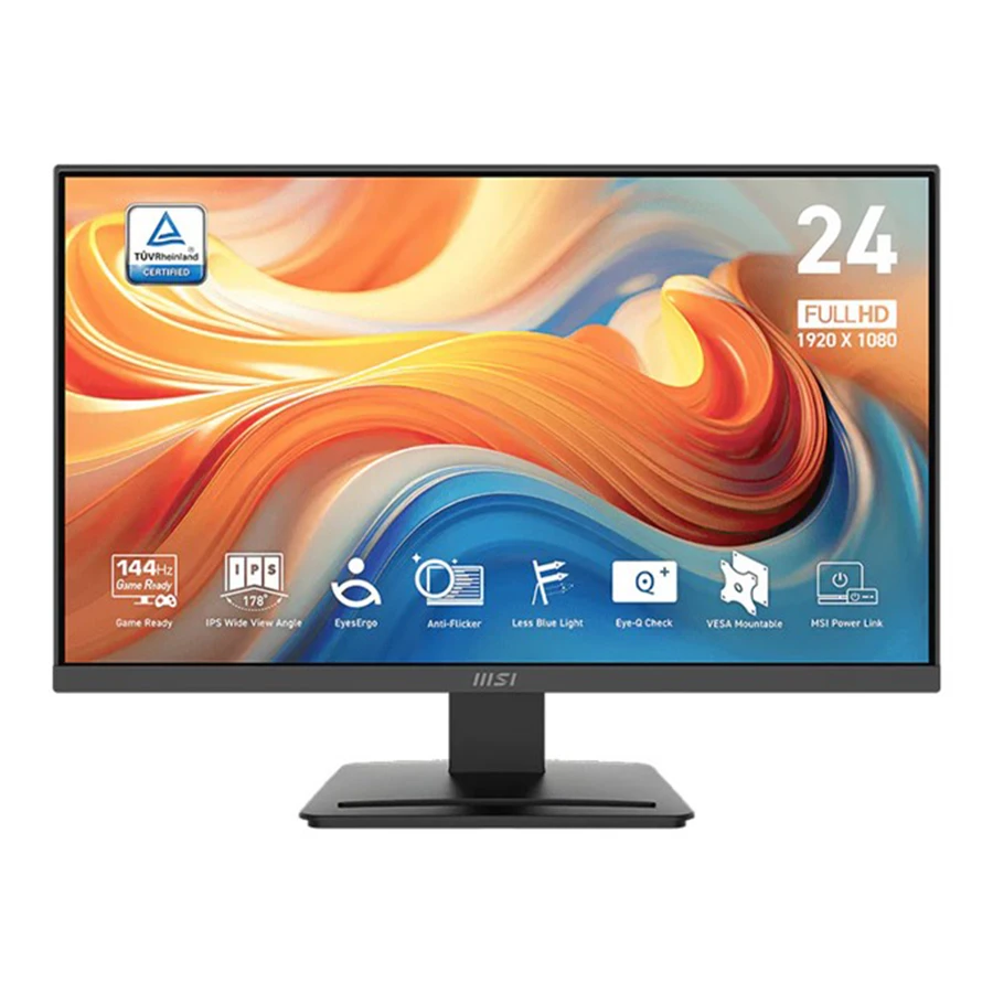 MSI PRO MP243L E14 24Inch FHD 1ms 144Hz IPS Monitor مانیتور 24 اینچ ام اس آی