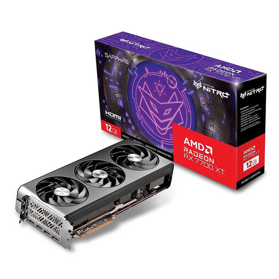 کارت گرافیک سافایر مدل NITRO+ AMD Radeon RX 7700 XT 12GB