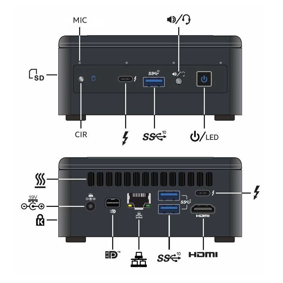 مینی کیس اینتل NUC11PAH