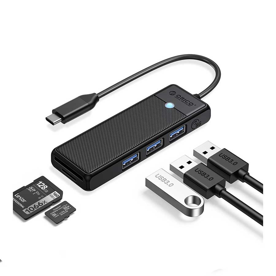 هاب USB-C پنج پورت اوریکو مدل PAPW3AT-C3-015