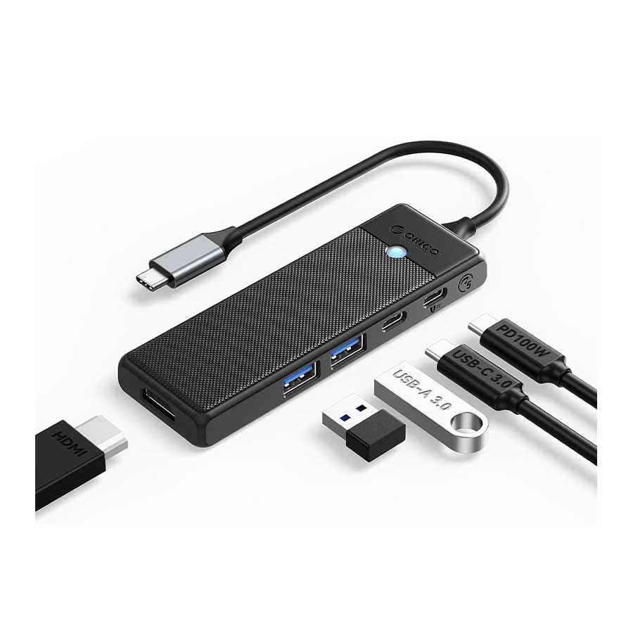 هاب USB-C پنج پورت اوریکو مدل PWD-5P