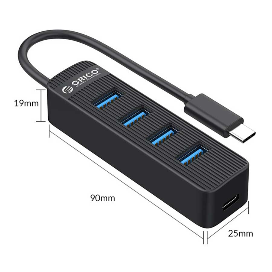 هاب USB-C چهار پورت اوریکو مدل TWC3-4A