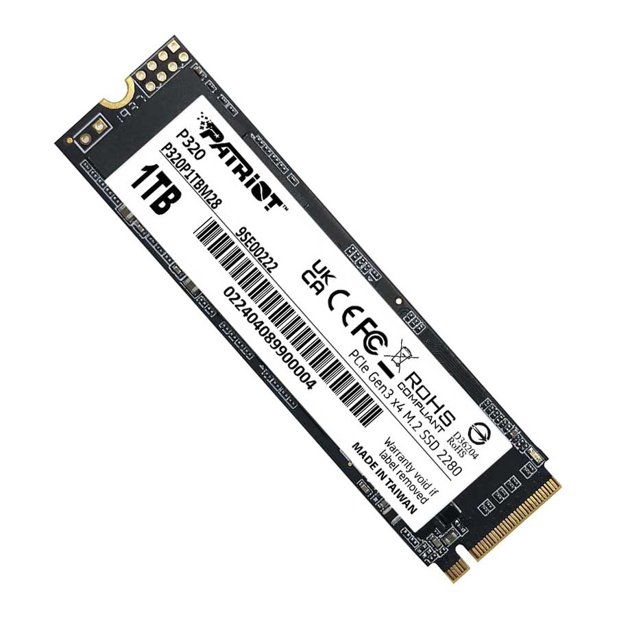 اس اس دی 1 ترابایت پاتریوت مدل P320 M.2 2280 PCIe Gen3 NVMe