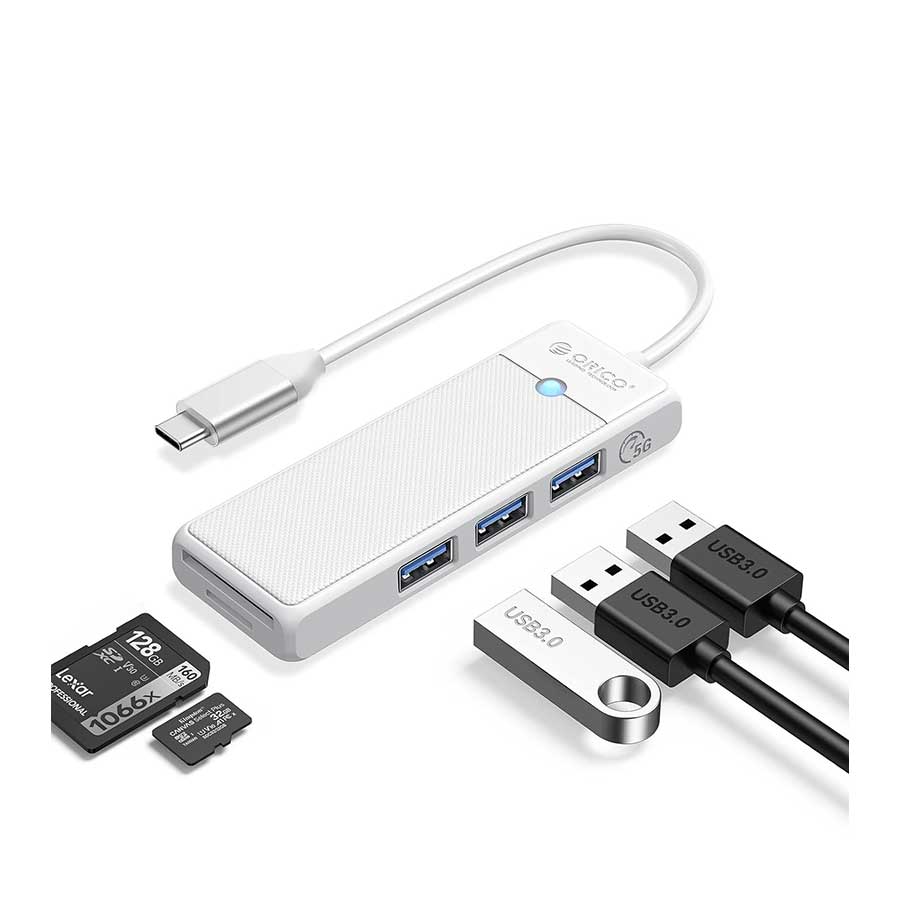 هاب USB-C پنج پورت اوریکو مدل PAPW3AT-C3-015