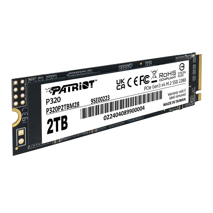 اس اس دی 2 ترابایت پاتریوت مدل P320 M.2 2280 PCIe Gen3 NVMe