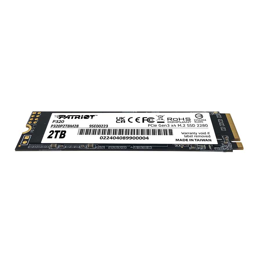 اس اس دی 2 ترابایت پاتریوت مدل P320 M.2 2280 PCIe Gen3 NVMe