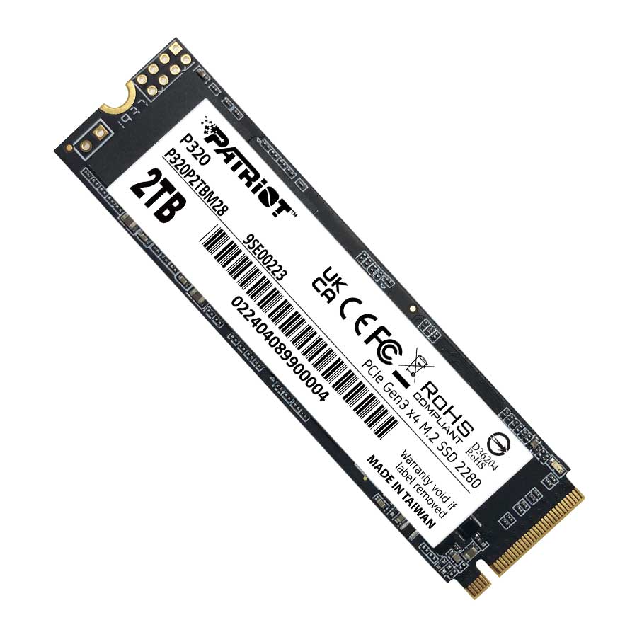 اس اس دی 2 ترابایت پاتریوت مدل P320 M.2 2280 PCIe Gen3 NVMe