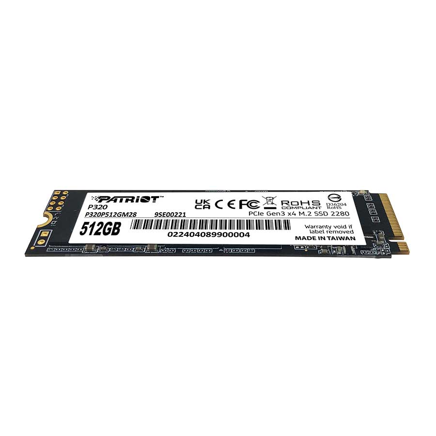 اس اس دی 512 گیگابایت پاتریوت مدل P320 M.2 2280 PCIe Gen3 NVMe