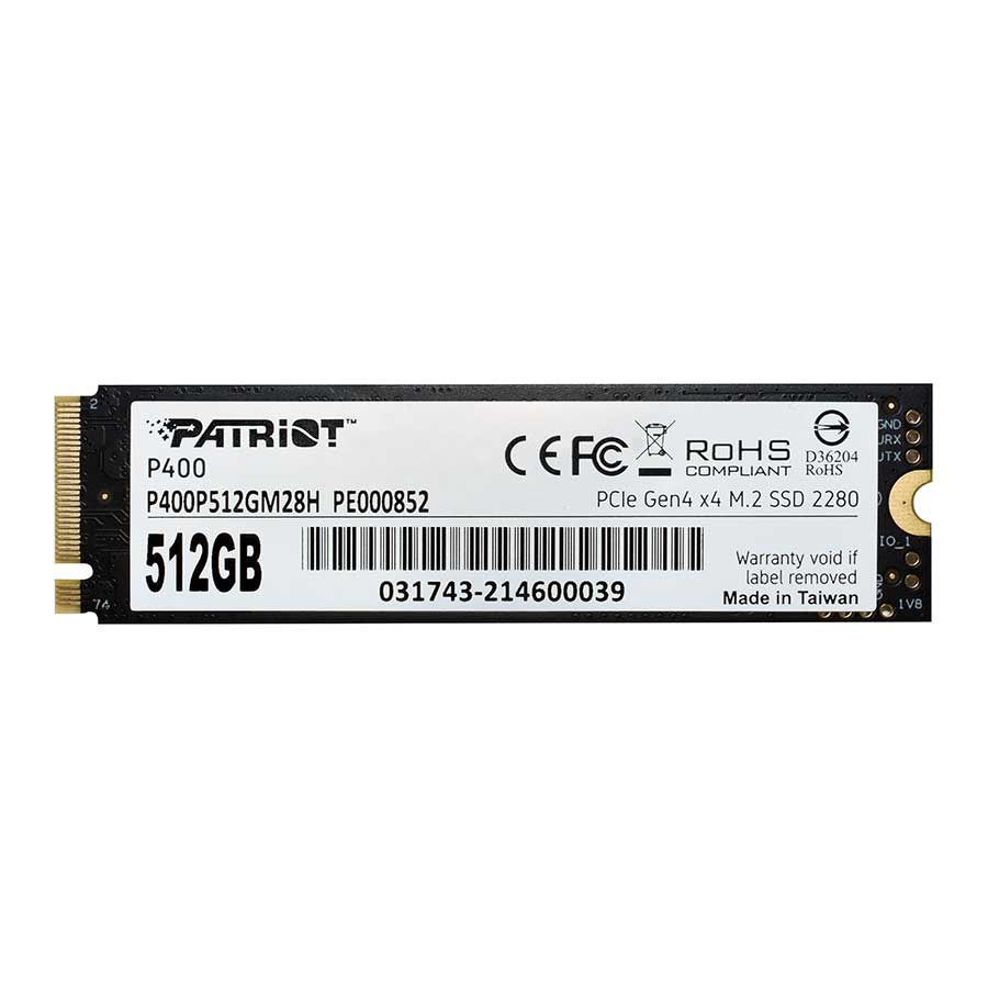 اس اس دی 512 گیگابایت پاتریوت مدل P400 NVMe PCIe M.2 2280