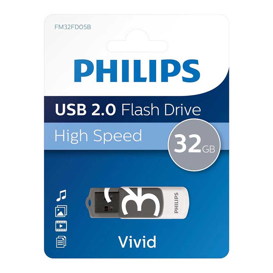 فلش مموری 32 گیگابایت USB 2.0 فیلیپس مدل Vivid