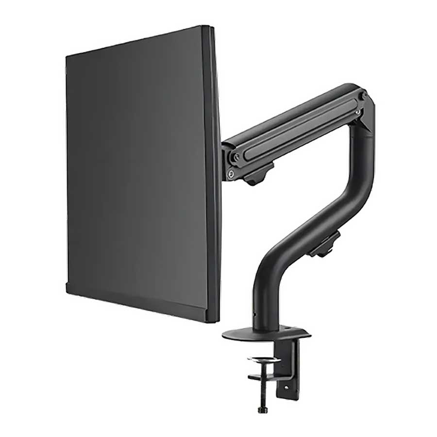 پایه نگهدارنده رومیزی مانیتور تویستد مایندز مدل Pipe Shaped Black Single Monitor