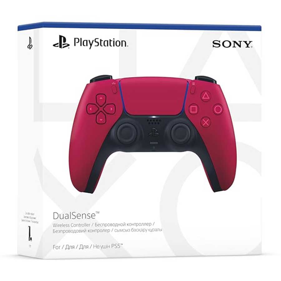 دسته بازی بی‌سیم سونی مدل PlayStation 5 DualSense RED