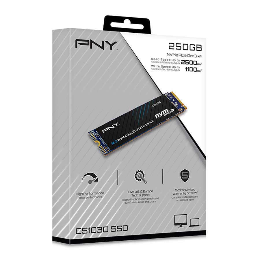 اس اس دی 250 گیگابایت پی ان وای مدل CS1030 M.2 2280 NVMe PCIe