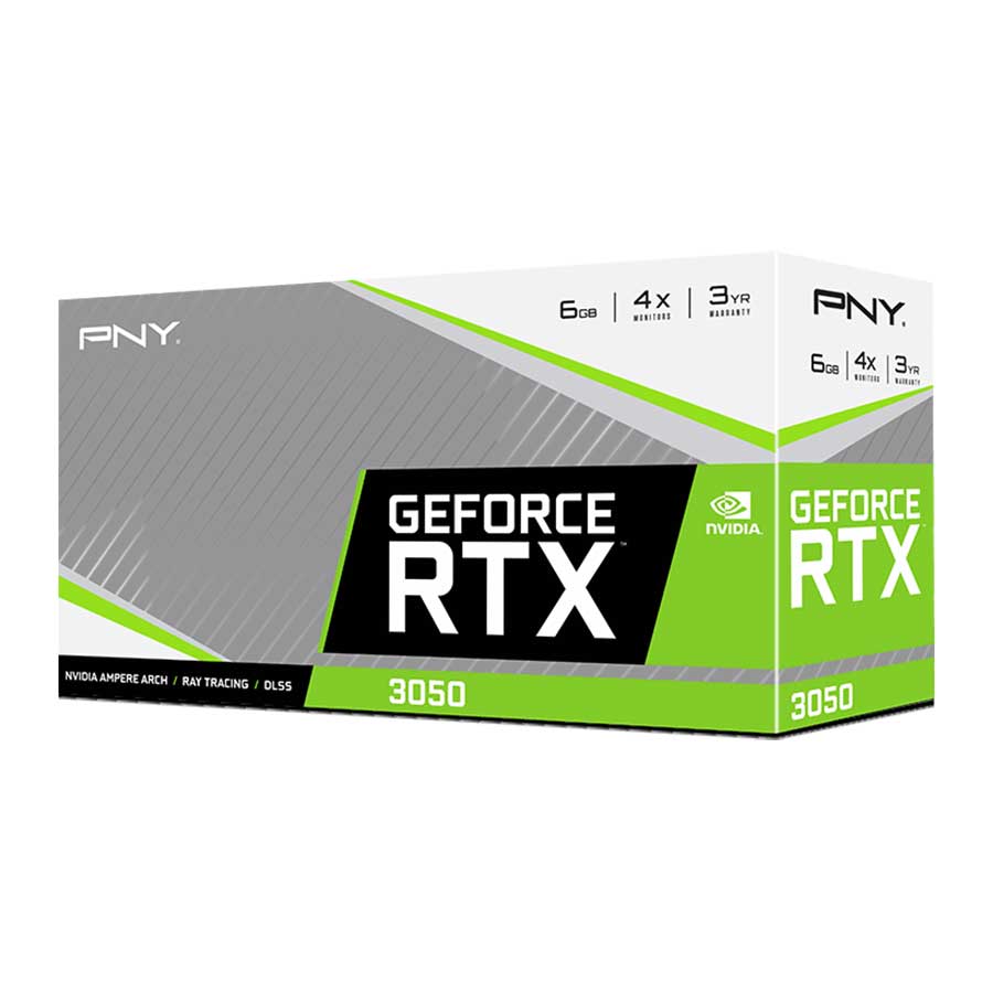 کارت گرافیک پی ان وای مدل GeForce RTX 3050 6GB VERTO GDDR6