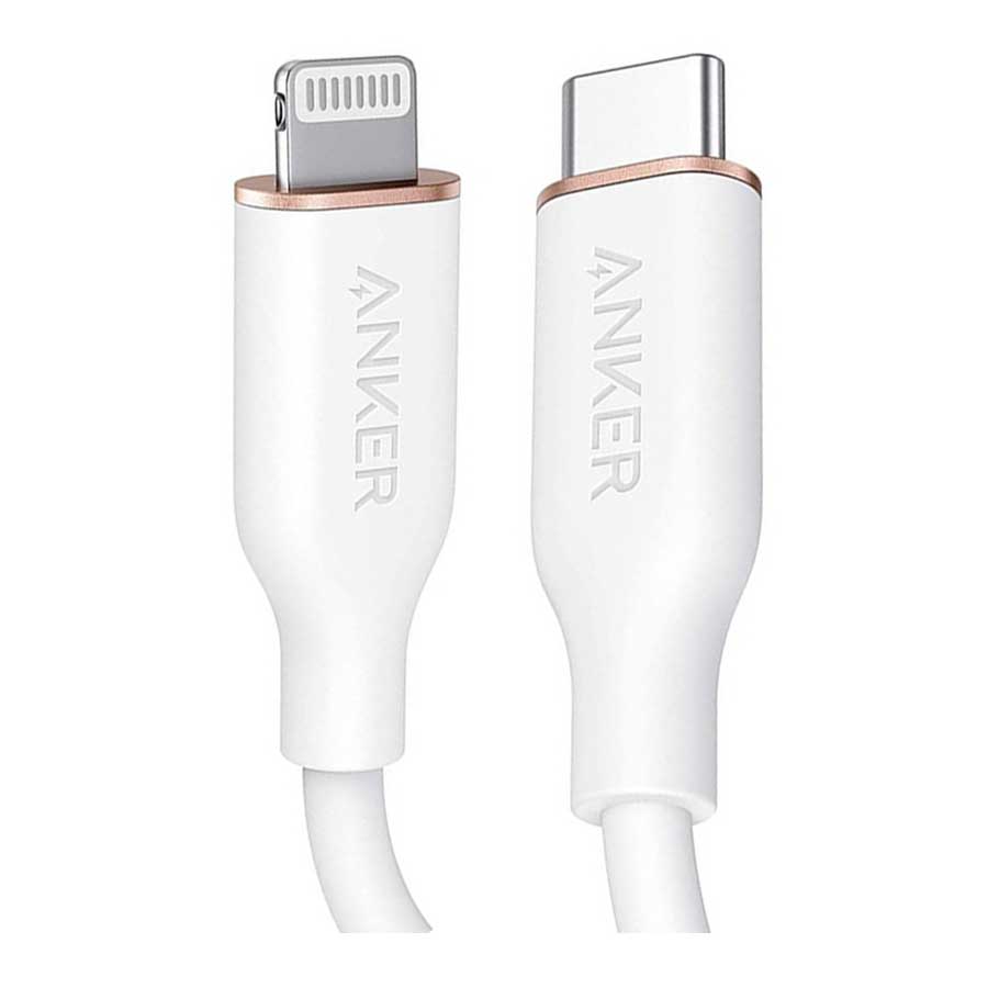 کابل 0.9 متری تبدیل USB-C به لایتنینگ انکر مدل PowerLine III A8662