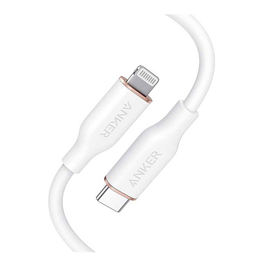 کابل 0.9 متری تبدیل USB-C به لایتنینگ انکر مدل PowerLine III A8662