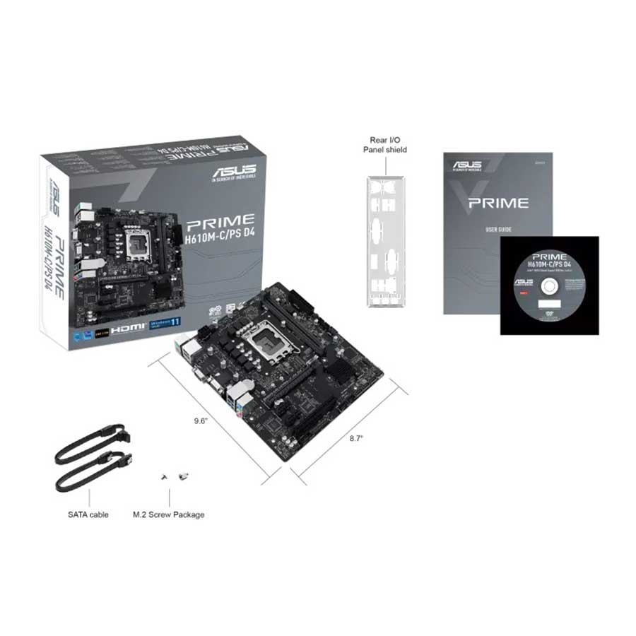 مادربرد ایسوس مدل PRIME H610M-C/PS D4