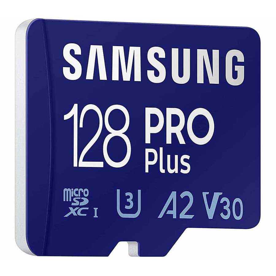 کارت حافظه MicroSDXC سامسونگ مدل PRO Plus UHS-I U3 A2 V30 Class 10 128GB 160MB/s