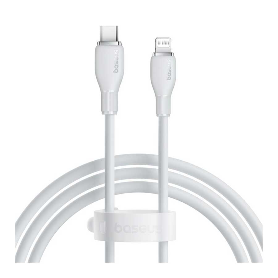 کابل تبدیل 1.2 متری USB-C به لایتنینگ بیسوس مدل Pudding P10355701221-B1