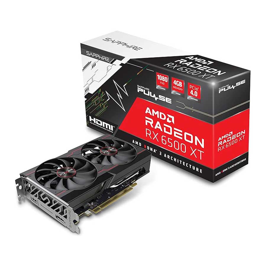 کارت گرافیک سافایر مدل PULSE AMD Radeon RX 6500 XT 8GB