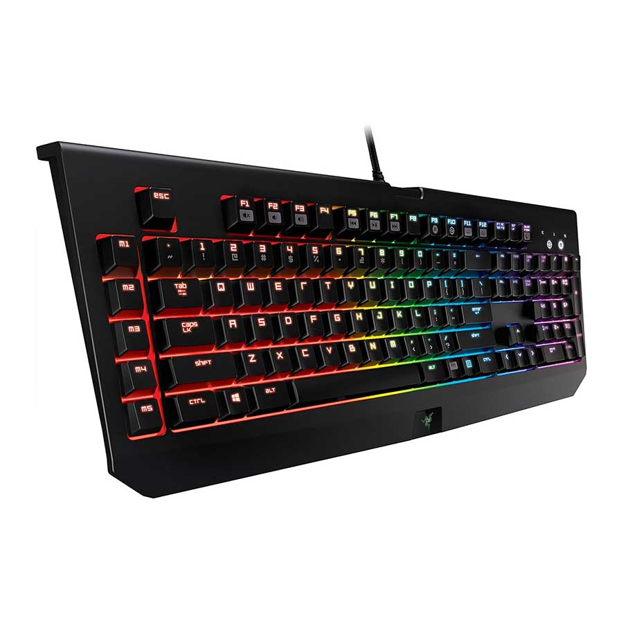 کیبورد گیمینگ باسیم ریزر مدل BlackWidow Chroma Green Switch