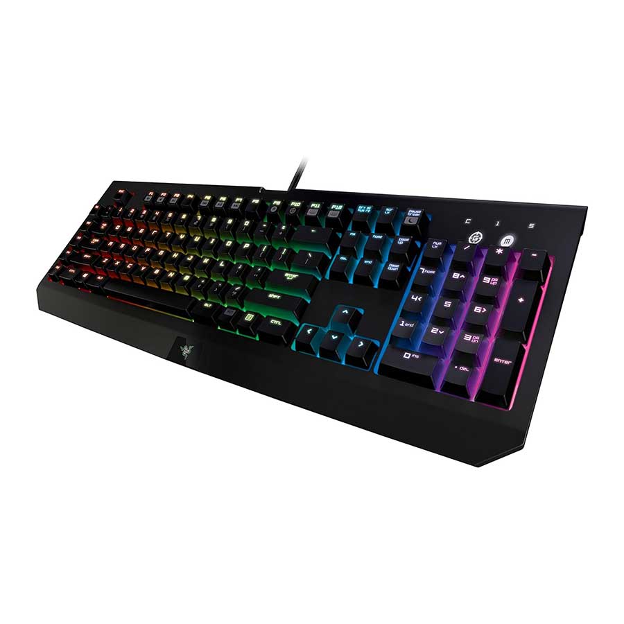 کیبورد گیمینگ باسیم ریزر مدل BlackWidow Chroma Green Switch