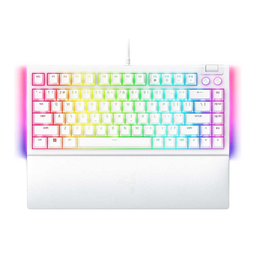 BlackWidow V4 75-Percentage Orange Switch کیبورد گیمینگ باسیم ریزر BlackWidow V4 75-Percentage Orange Switch