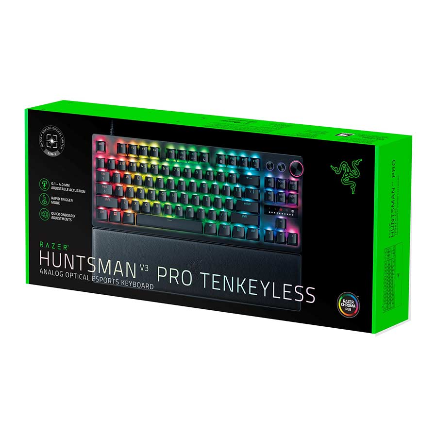 کیبورد گیمینگ باسیم ریزر مدل HUNTSMAN V3 PRO TKL