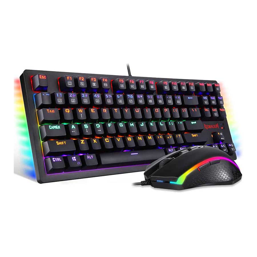 کیبورد و ماوس گیمینگ باسیم ردراگون مدل K552-RGB-BA