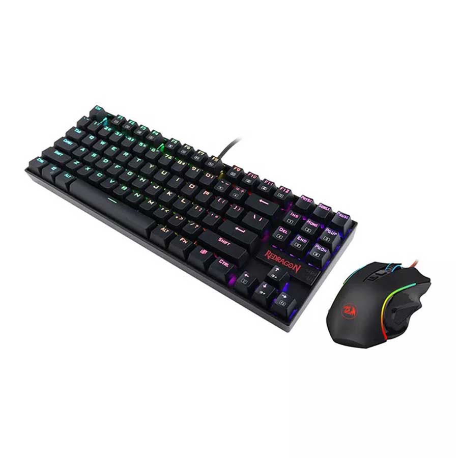 کیبورد و ماوس گیمینگ باسیم ردراگون مدل K552-RGB-BA