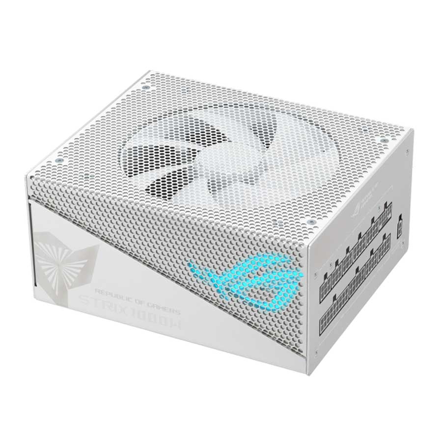 پاور کامپیوتر 1000 وات تمام ماژولار ایسوس مدل ROG-STRIX-1000G-AURA-WHITE-GAMING