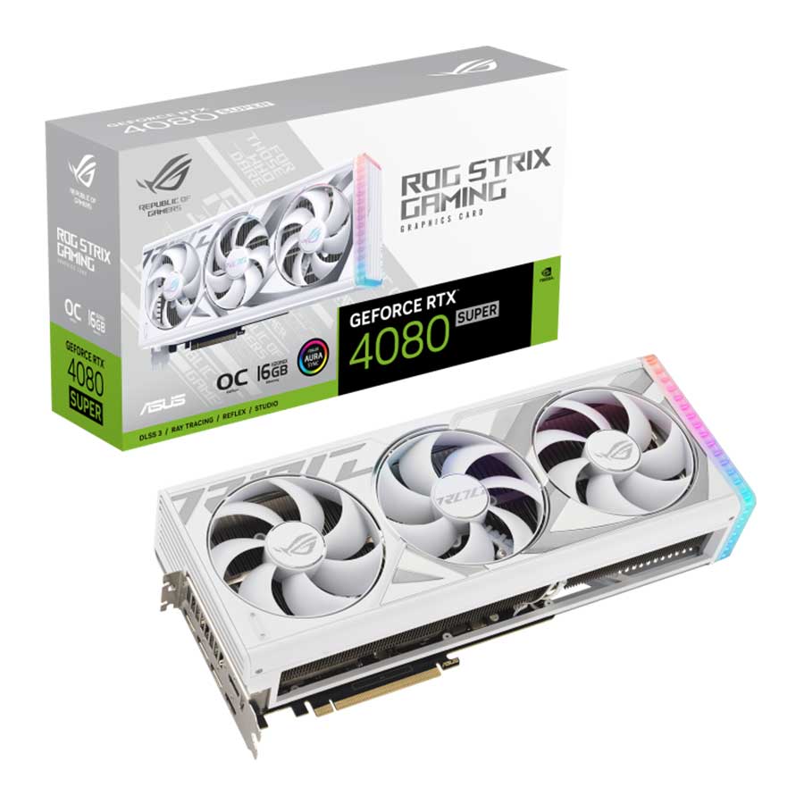 کارت گرافیک ایسوس مدل ROG-STRIX-RTX4080S-O16G-WHITE