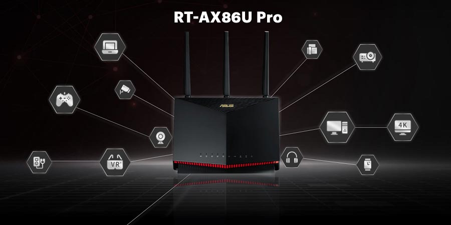 روتر گیمینگ WiFi-6 امنیتی RT-AX86U Pro