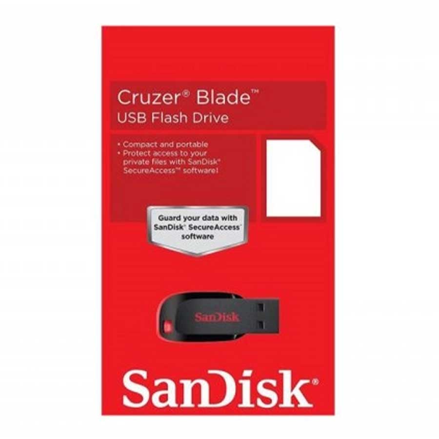 فلش مموری 64 گیگابایت USB 2.0 سن دیسک مدل Cruzer Blade CZ50