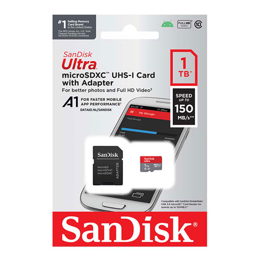 کارت حافظه MicroSDXC سن دیسک مدل Ultra UHS-I U1 A1 Class 10 1TB 120MB/s