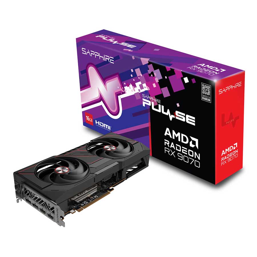 کارت گرافیک سافایر مدل PULSE AMD Radeon RX 9070 16GB GDDR6